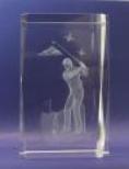 Kristal laserblok golfer 6,95 euro
